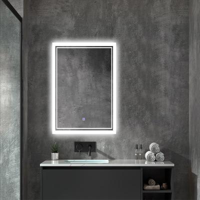 China Double Arm Extend Customized Bathroom Led Smart Bathroom Mirror With Led Lights for sale