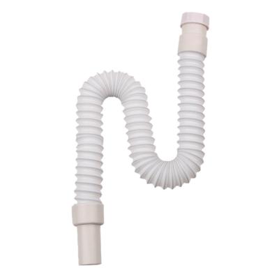 China Modern Factory Direct S Shape Flexible ABS Bathroom Basin Kitchen Sink Sewage Drain Hose Pipe for sale