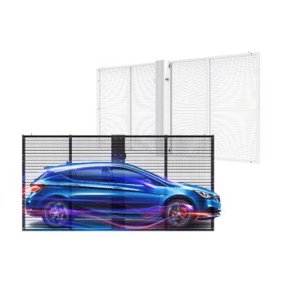 China Indoor P3.9 High Transparency Ultra Thin Transparent LED Screen Music Video Wall for sale