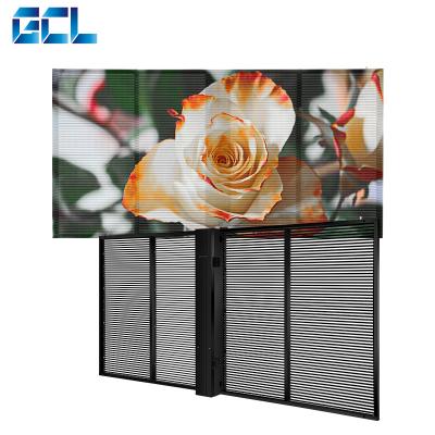 China GCL 1000 mm aangepast flexibel doorzichtig LED-scherm voor eenvoudige installatie binnen Te koop