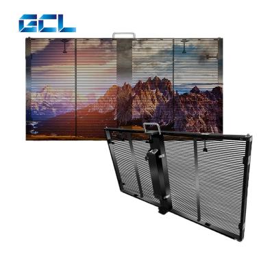 China High Definition GCL P3.9 Transparent LED Display Waterdicht Gemakkelijk te installeren Te koop