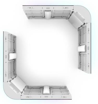 China GCL P6.67 Gekrompen buitenwaterdicht LED-videodisplay Billboard Panel Grootte 960*960 mm Te koop