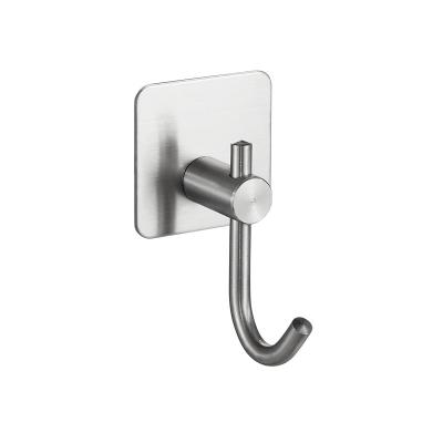 China Modern Special Widely Used Design Self Adhesive Stainless Steel Wall Hooks for sale