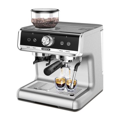 China Hotel HiBREW Stainless Steel Express Espresso Coffee Machine With Grinder Coffee Maker for sale