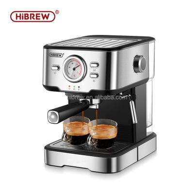 China HiBREW 15~20bar Temp Gauge Built-in Pressure Gauge Knob Automatic Espresso Coffee Machine Cappuccino Coffee Foaming Coffee Maker for sale