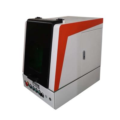 China Environmental Protection Air Cooled Fiber Laser Marking Machine With Rotary Cover Device Optional for sale