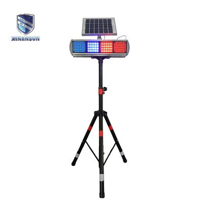 China Aluminum Road Construction Traffic Lights Safety Emergency Strobe Flashing Led Solar Warning Light for sale