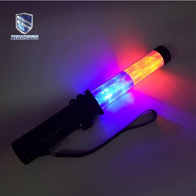 China Multifunctional Novelty Light Metal Plastic Music Bouncy Traffic Stick Quick Flash-Steady-Torch-Off for sale