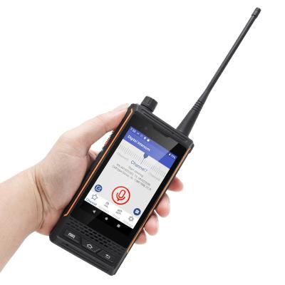 China Android 9 NFC 4 Inch Long Cell Phone P4 Smartphone 4W Dual Mode DMR Radio Walkie Talkie UNIWA P4 for sale