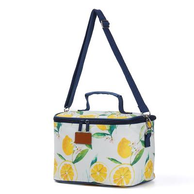 China Insulated Top Selling Wholesale Insulated Custom Logo Lunch Bag Large Insulated Picnic Bag Insulated Flower Pattern Cooler Bag for sale