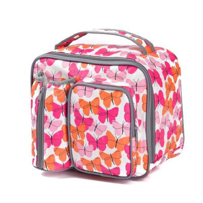 China Insulated Wholesale Low Price Insulated Cooler Bags Insulated Flower Pattern Cooler Bag Large Insulated Bags for sale