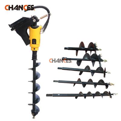 China 2021 Truss Factory Price Auger Attachment Pole Hole Auger Post Hole Digger For Ox Loader Mini Skid Loader Global Size Fit Dingo Kanga Toro for sale