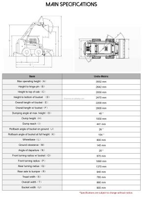 China 2021 new smallest skid steer loader from China hotels mini steer loader equipped with cabin on sales factory direct supply for sale