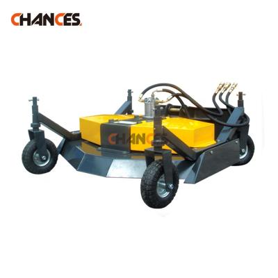 China Landscaping mini skidsteer loader with lawn mower attachment bush mower grass cutter for sale for sale