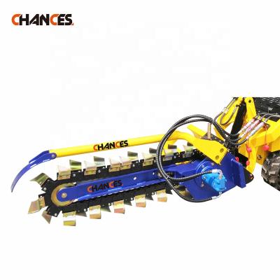 China China 2021 New Mini Farms Mini Trencher Loader With Trencher Attachment Top 10 Sales for sale