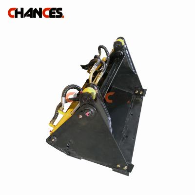 China Farms 2021 Highest Cost Performance Mini Crawler Loader Hot Selling Attachments With 4 In 1 Mini Bucket Attachments Loader for sale