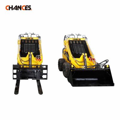 China Cheap Farms Style 2021 New Mini Skid Steer Loader Accessories 4 in 1 Mini Bucket Loader Accessories for sale