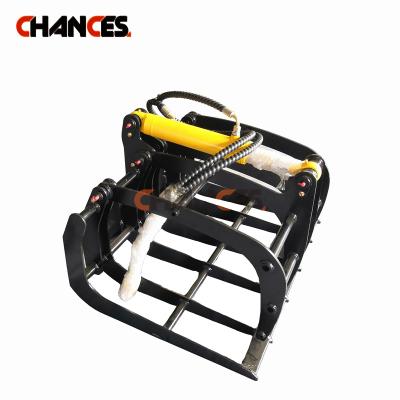 China China Hot Selling Cheap Mini Skid Steer Hoe Loader Accessories Grapple Accessories for sale