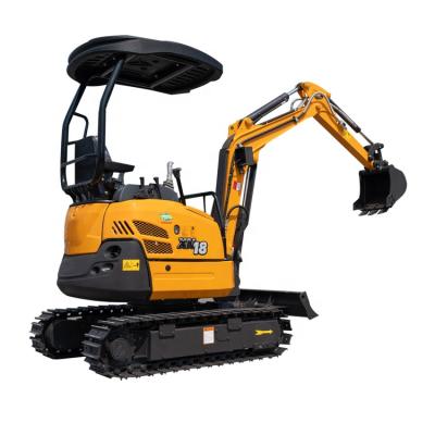 China Hotels Factory Price Mini Excavator China 1.2 Ton Mini Digger Small Excavator Used Mini Farm Excavator for sale