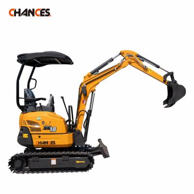 China Hotels Factory Price Mini Excavator China 1.2 Ton Mini Digger Small Excavator Used Mini Farm Excavator for sale