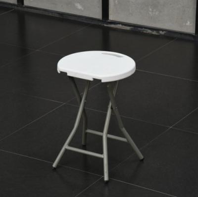 China Small Foldable Portable Outdoor Round With Metal Legs Lightweight Folding Stool for sale