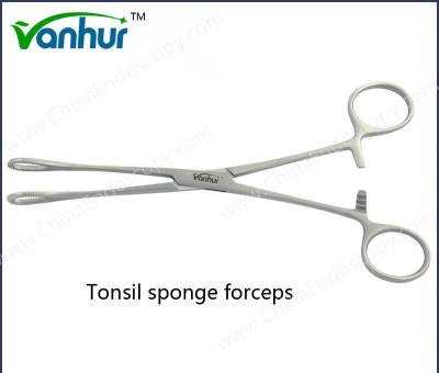 China E.N.T Laryngoscopy Instruments Tonsil Sponge Forceps for Adult Group Competitiveness for sale