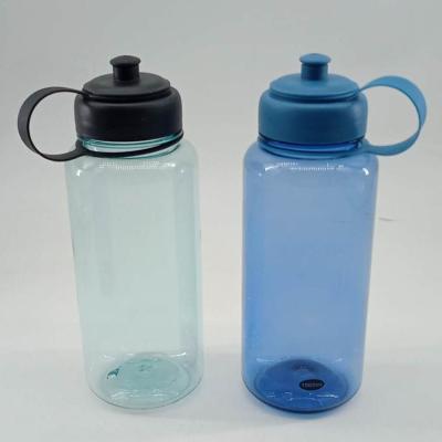 China Sustainable OEM 32 oz Green Blue Water Bottle Sport Plastic Enhancing Solid Color With Big Lid Water Bottle for sale