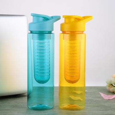 China Viable OEM Manufacturers Promote Solid Color Contrast Series Fruit Water Bottle Printed Plastic Cups for sale