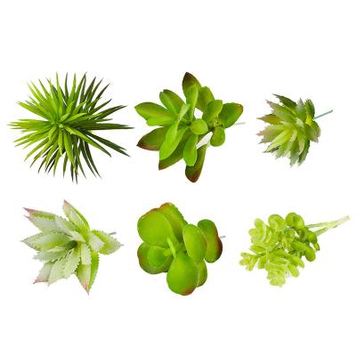 China PRIMAISON Minimalist Set of 6 Green Artificial Succulents Assorted Faux Succulent Wall Decoration Plants DIY Materials Wedding Centerpieces for sale