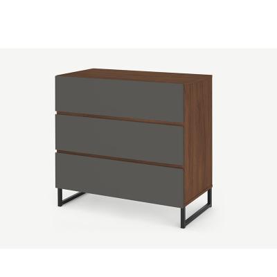 China Modern Drawers Nightstand 3Drawer Dresser Chest with Top Particleboard Storage Tower Dresser Cabinet for Living Room Bedroom for sale