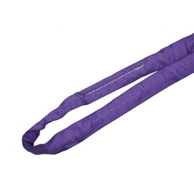 China Popular Lifting Type 100% Polyester 1 Ton1 Meter Purple Round Web Sling for sale