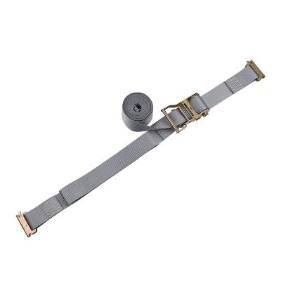 China Cargo Logistics 4400LBs Control 2inch 50mm Link Strap Heavy Duty Spring E-mount E-Track Ratchet Down Straps for sale