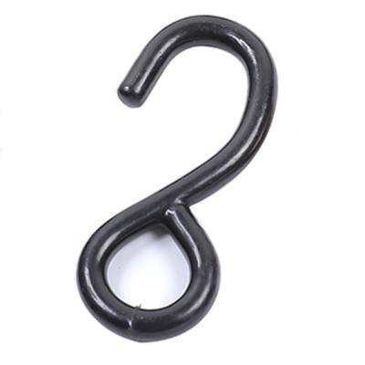 China Heavy Industry Low Price 25mm PVC Coated S Hooks 800kg 1000kg 1500kg Black Metal S Hooks for sale