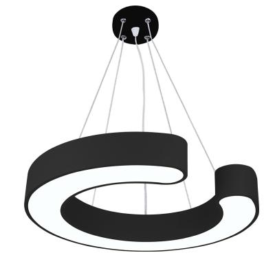 China Black Iron Modern Decorative Illuminated Hanging Lighting Hotel Restaurant Kitchen Island Modern Pendant Lights for sale