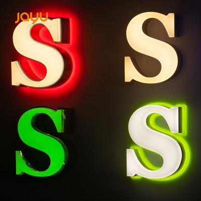 China High Brightness 3D Metal Signs Buildings Customs Lead Illuminated Luminous Characters To Sign 3d Letter Acrylic Sign for sale