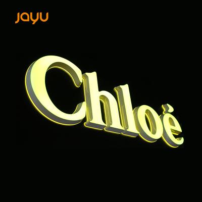 China Buildings Store 3d Front Acrylic Lighted Letters Led Lighting Signs Wall Mounted Acrylic Business Logo Electronic Signs for sale