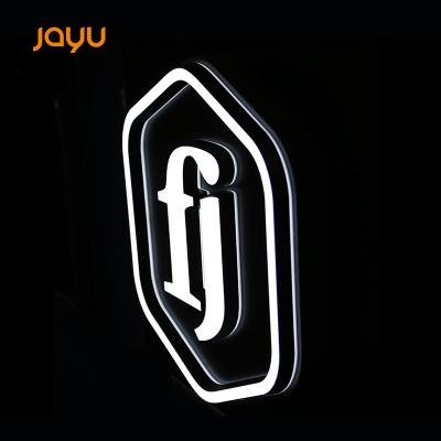 China Custom Buildings Banners Wholesale Price Small Laser Cut Black Acrylic Alphabet Letters Plastic Acrylic 3D Letters Signage Led Name Light for sale