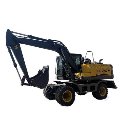 China Nice Wheel Excavator Machine 1t 2t 3ton Work Small Excavator Wheel Digger for sale