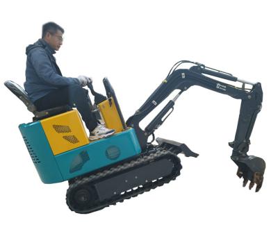 China Building Material Shop High Efficiency Electric Micro Digger 0.8ton 1ton Mini Excavator With Accessories Cheap for sale