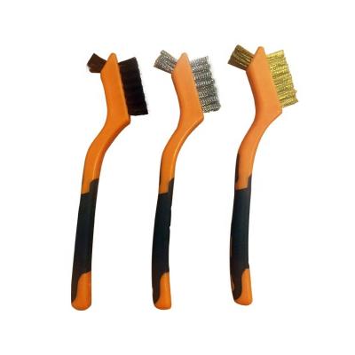 중국 Mini Stainless Steel Wire Bristles Brush Set For Cleaning good quality Manufacturer Painting Tool Set 판매용