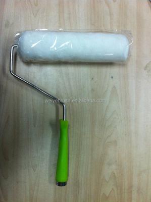 China High quality green plastic handle paint roller good quality Manufacturer Painting Tool Set en venta