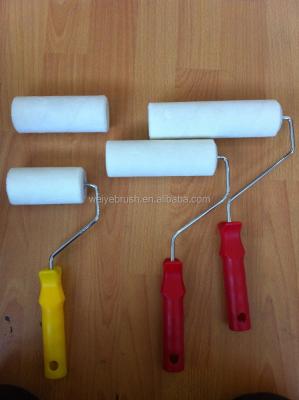 China High density plastic handle white paint roller good quality Manufacturer Painting Tool Set for sale