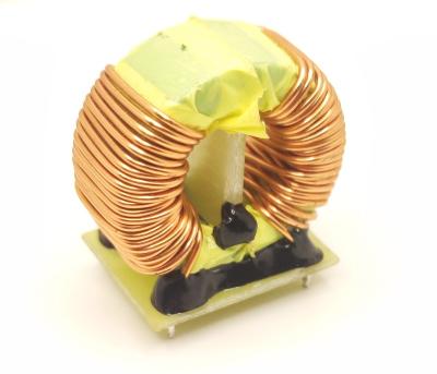 China diameter 25mm 10mh 10A with yellow ferrite core toroidal choke coil type inductor for electronic agnetic furnace ultrasonic 25mm 10mh 10A for sale