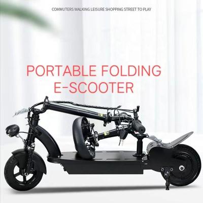 China New Design 36V 350W 8AH Battery Unisex Escooter 8inch Tire Foldable Portable Off Road Electric Scooter With Seat For Adult for sale