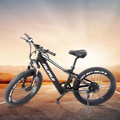 China 1000W Lithium Battery 36V1000W Beach Mountain Electric Bike Fat Bike 1000W Hub Motor MTB Powerful Snow Ebike for sale