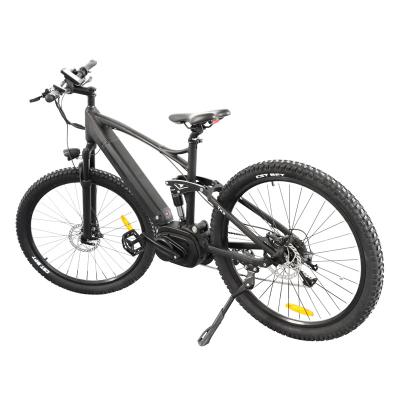 China Aluminum alloy E-bike mid drive BAFANG motor 10.4ah 48v 10.4ah speed ebike suspension 26 inch full electric mountain bike for sale