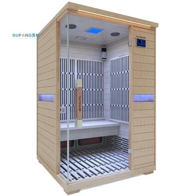 China Computer Control Panel China Factory Make You Canadian Red Cedar / Hemlock Wooden Infrared Sauna Room for sale