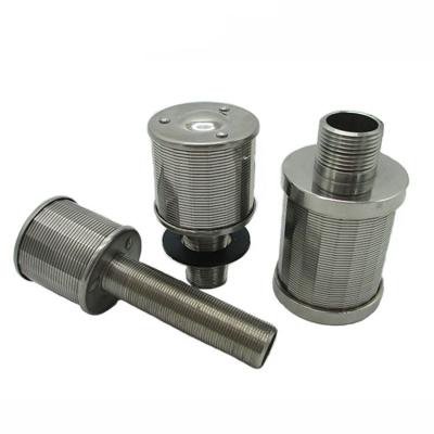 China Industry Filter Strainer Customized Size SS Filter Johnson Wedge Wire Water Treatment Filter Nozzle for sale