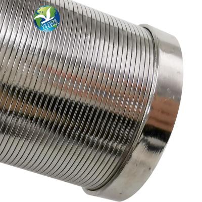 China Liquid Filtration High Corrosion Resistance 2 5 Inch Wire Wrapped Pipe Wedge Pipe Stainless Steel Filtration Stainless Steel for sale