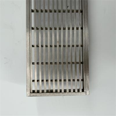 China Factory Sale Modern Stainless Steel Cover Shower Hot Runner Linear Floor Drain for sale